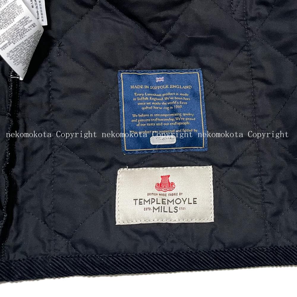 専用★ラベンハム ダブルボタン キルティング ベスト 38 黒 レディース