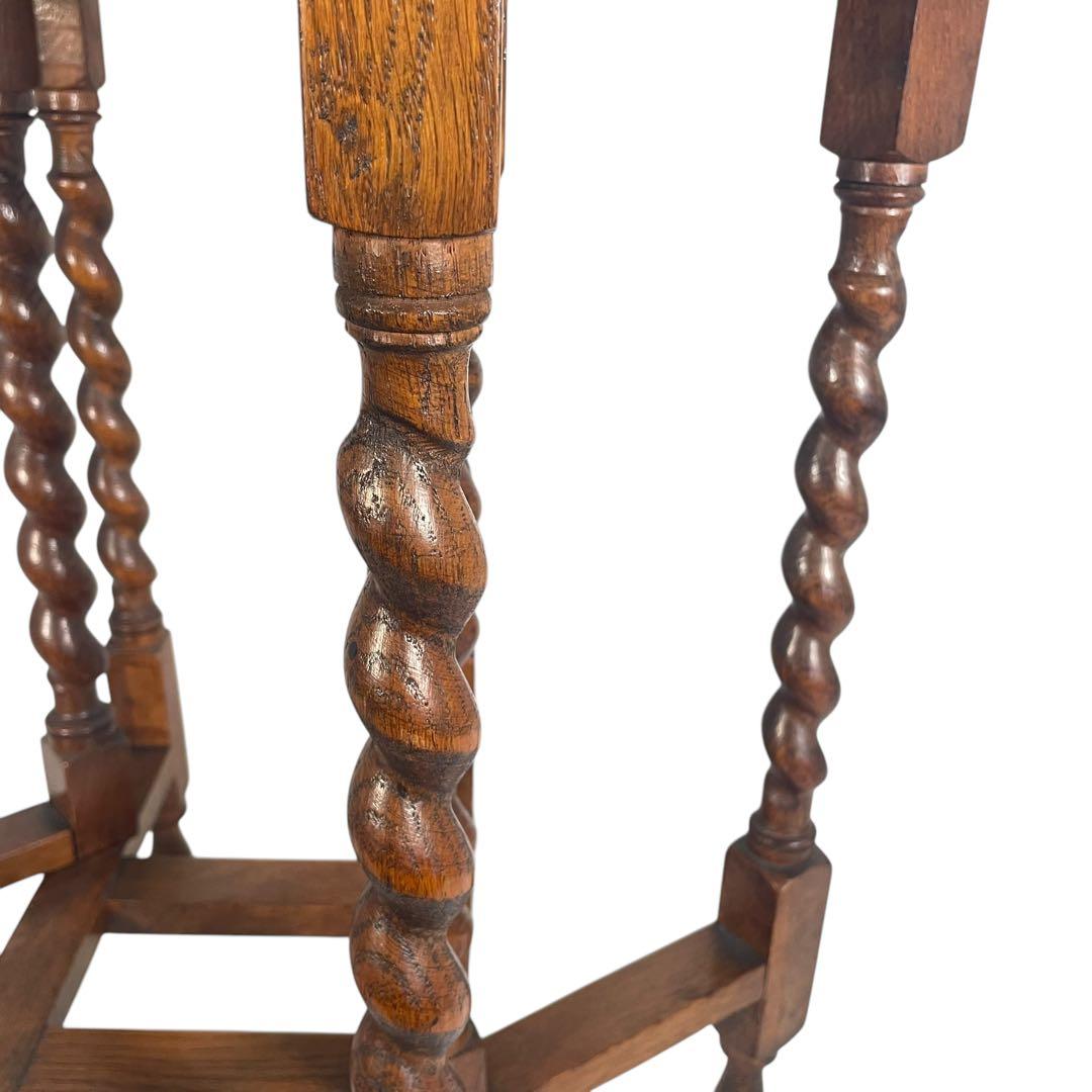 HR586 イギリス　アンティーク　ゲートレッグテーブル　エクステンション