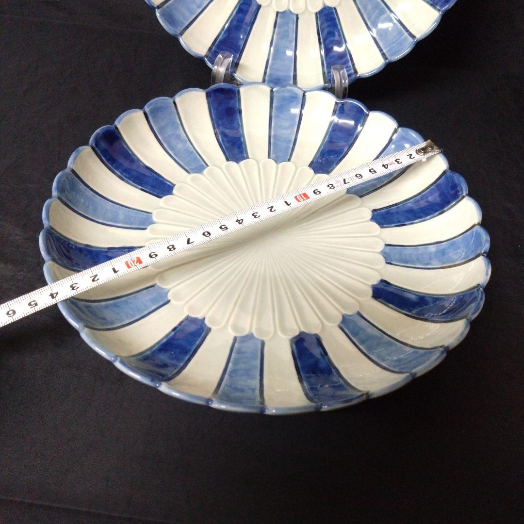 未使用保管品　波佐見焼　林九郎窯　大皿2枚　お祝い