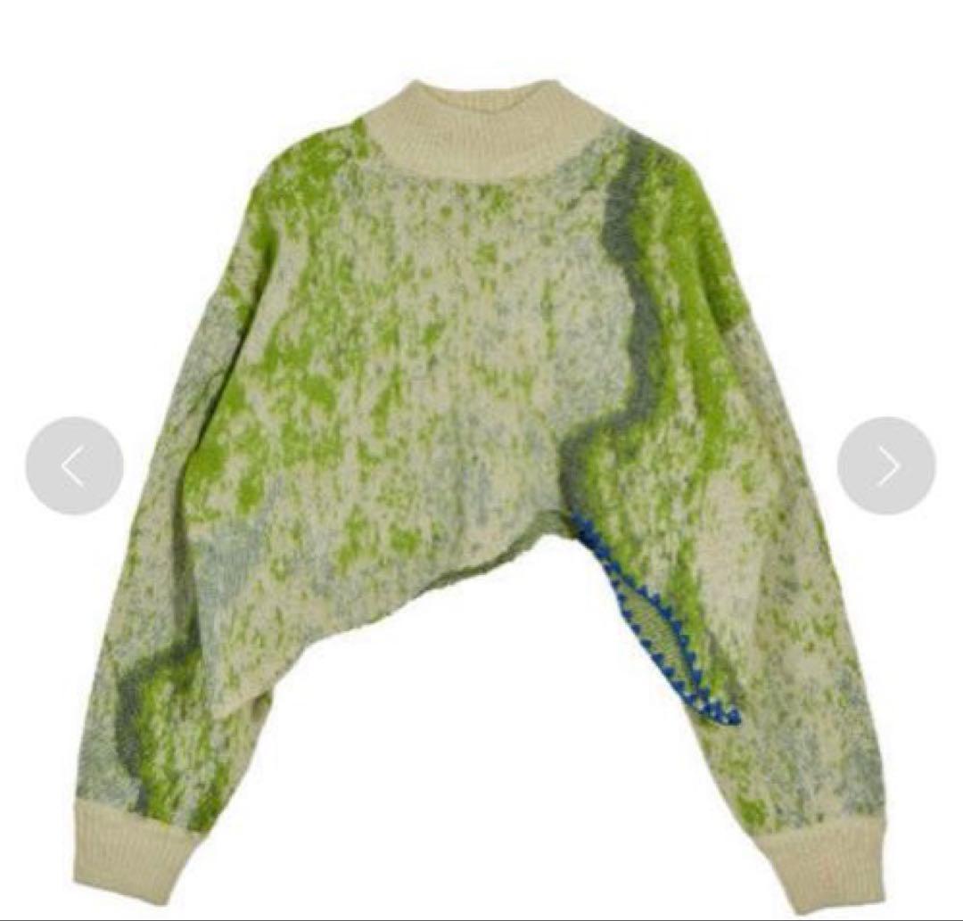 おもち様＊Ameri VINTAGE UND RUST ART KNIT TOP