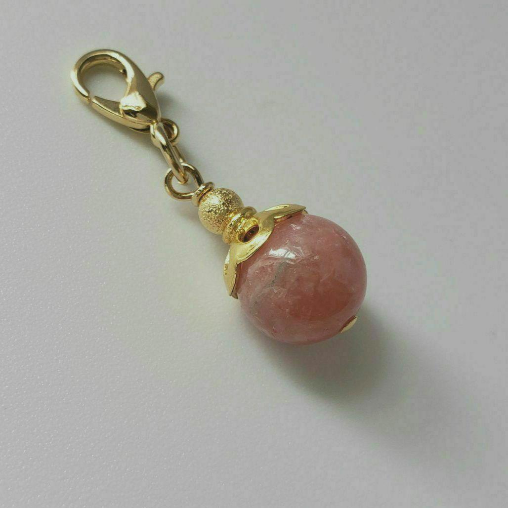 売却済み　276　インカローズ　ドングリみたいな開運チャーム