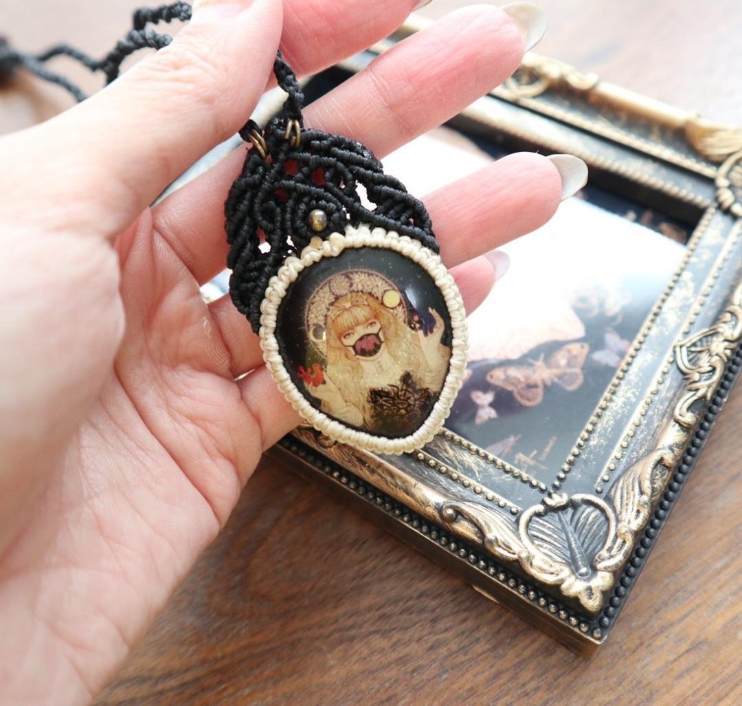 マクラメ編みアート＃009★GUMYOU&疫病退散之図