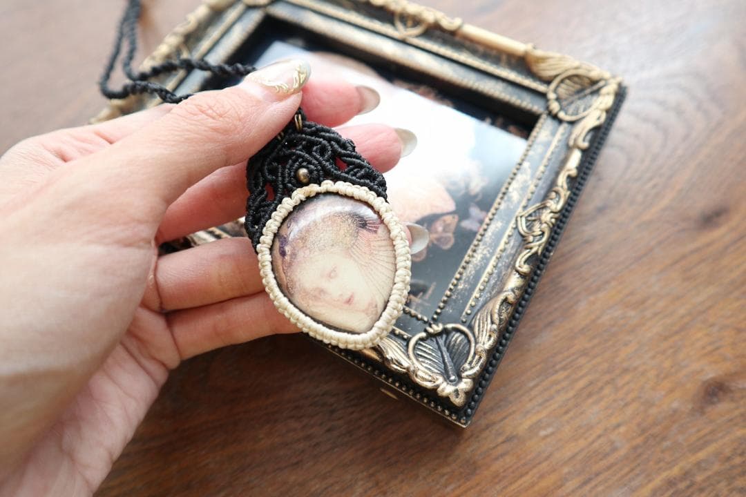 マクラメ編みアート＃009★GUMYOU&疫病退散之図