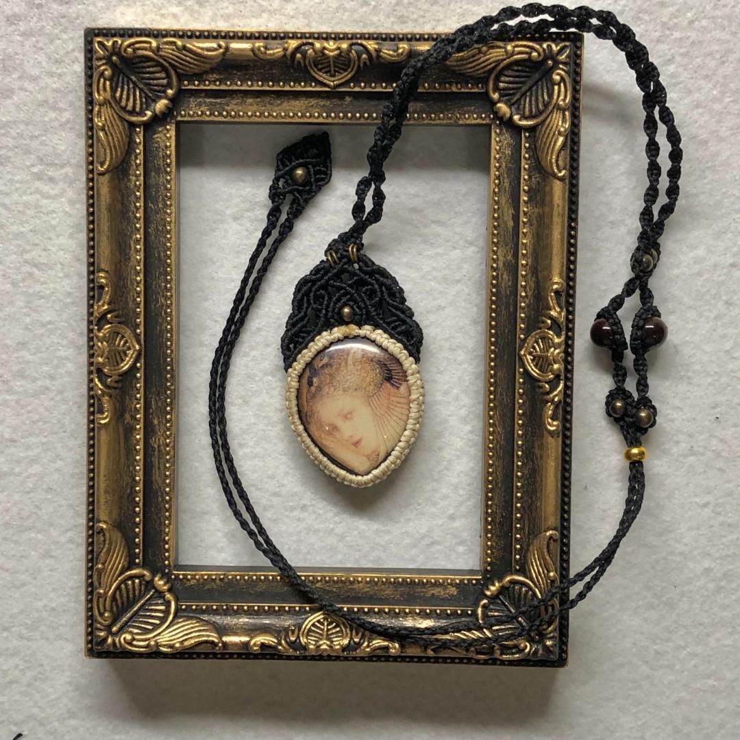 マクラメ編みアート＃009★GUMYOU&疫病退散之図