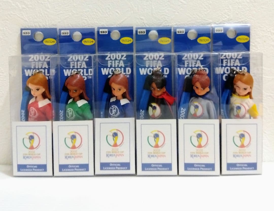 2002サッカーFIFAワールドカップ　りかちゃん　ストラップ　キーホルダー　A