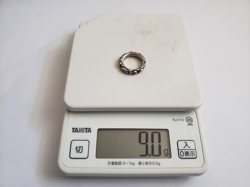 CHROME HEARTS／スクロールバンドリング／SV925／10～11号