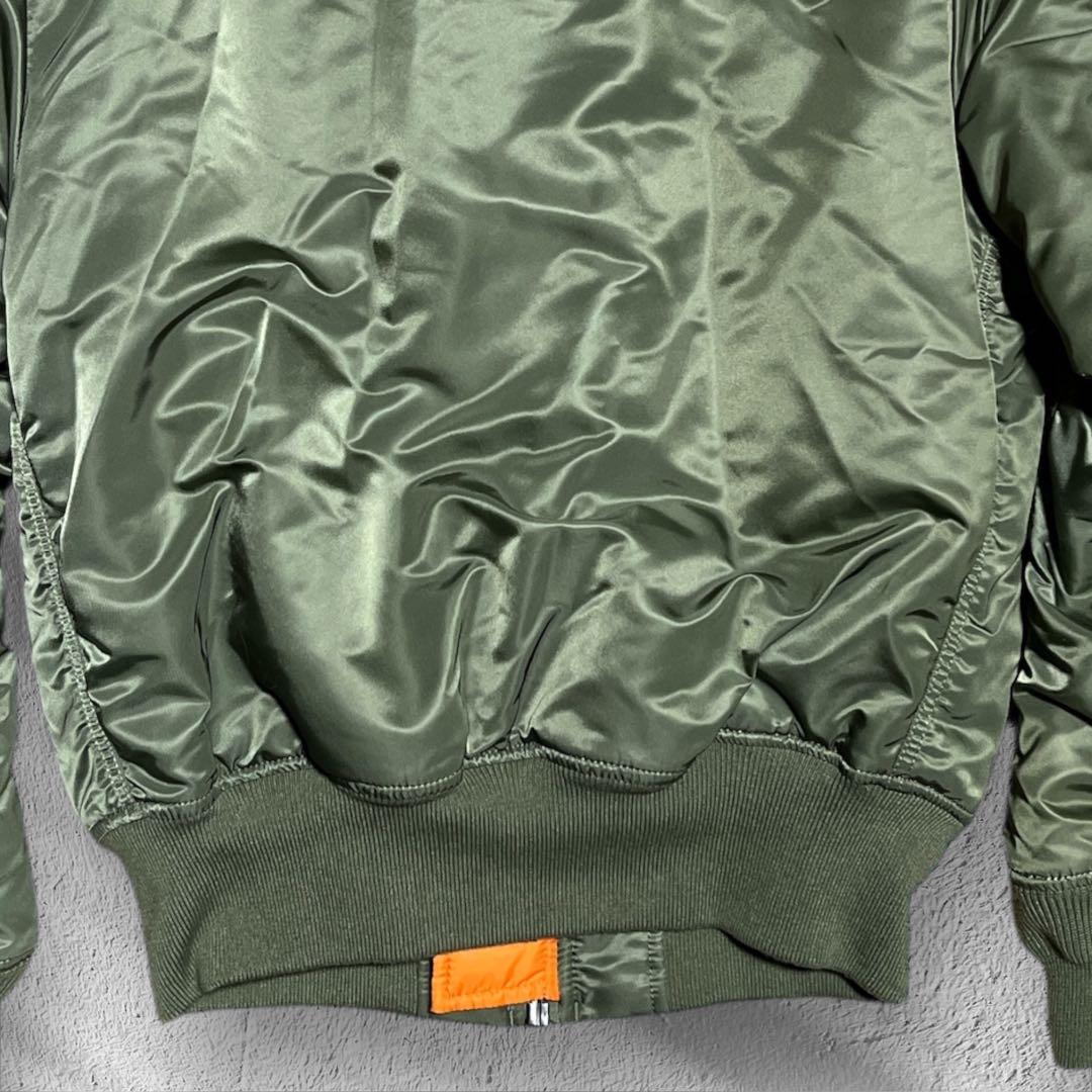 アルファインダストリーズ MA-1 フライトジャケット グリーン　オレンジ　限定