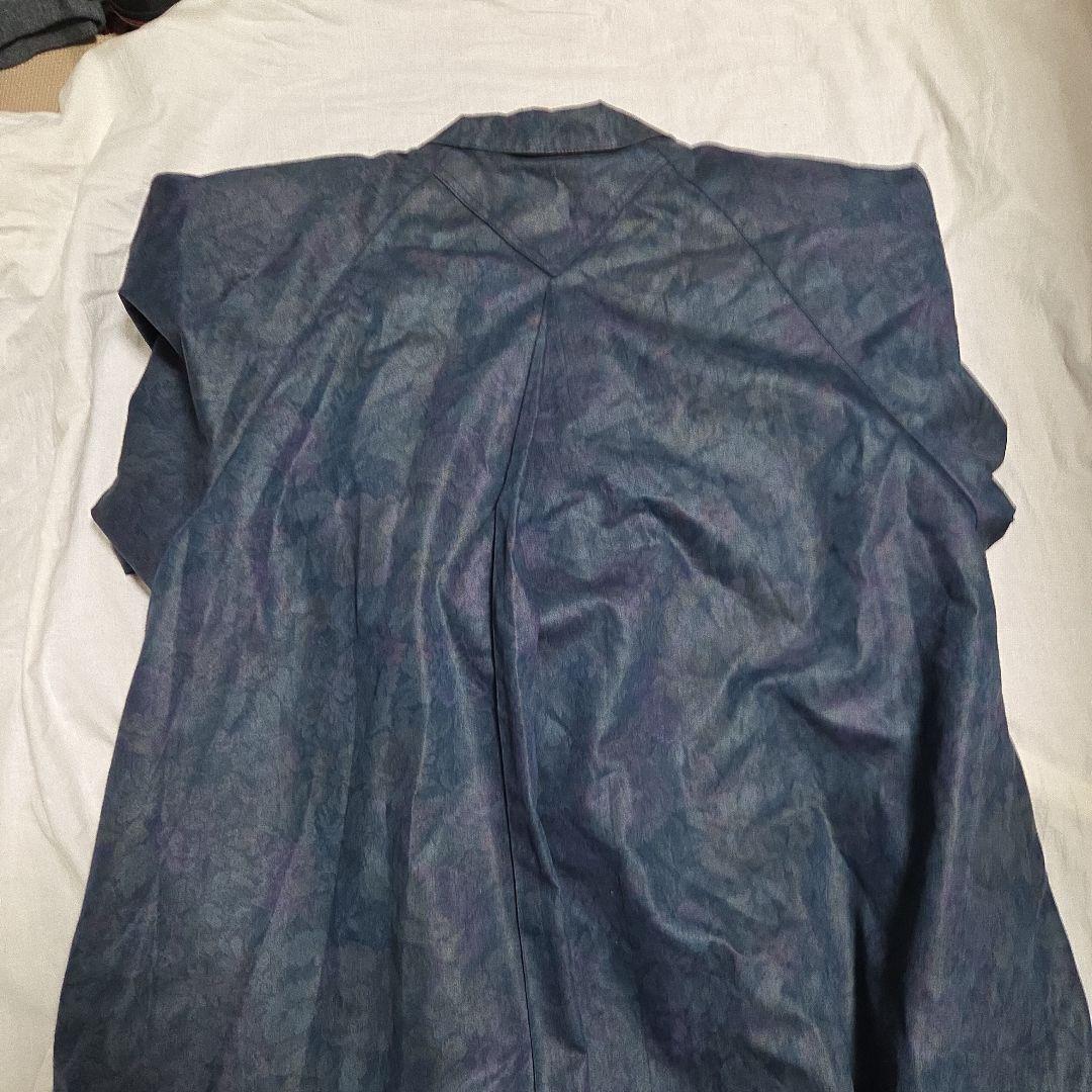 ​美品！ロンドンフォグ 紺×紫花柄Aラインロングコート ライナー付 米国製