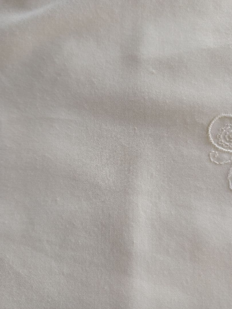 ✤アイボリーホワイト　 フリル　 シングル布団カバー＆枕カバー　 蝶・花刺繍✤