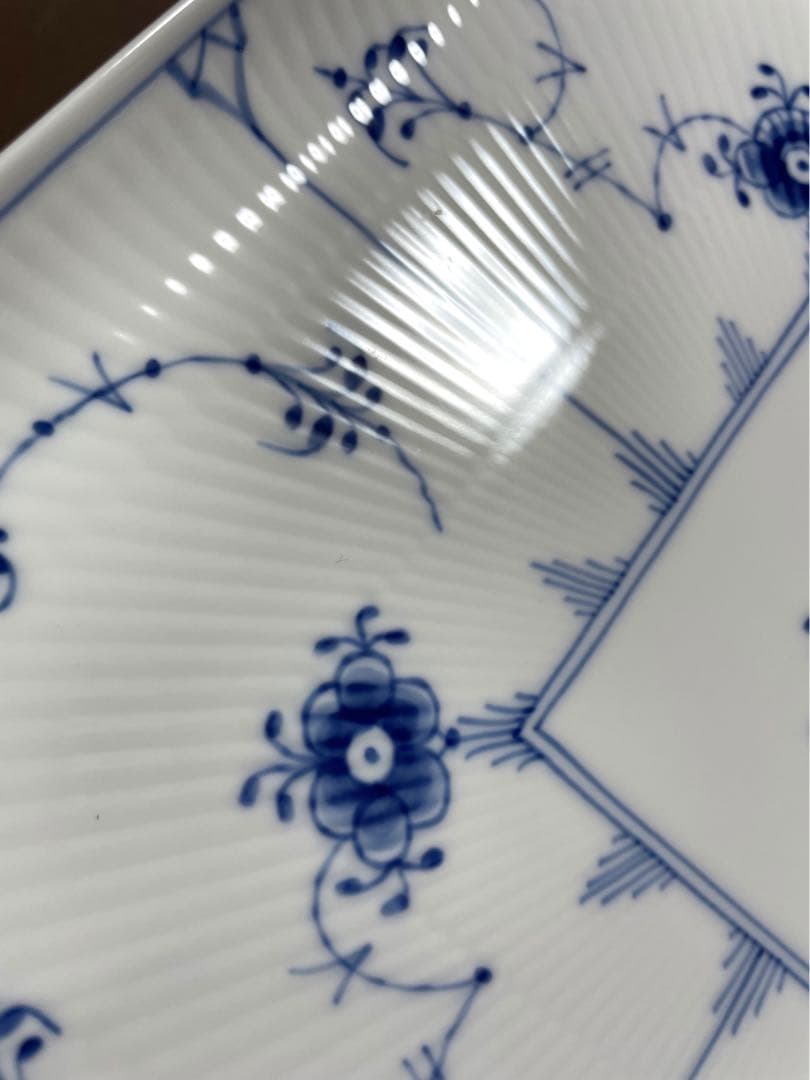 い*ま様 ロイヤルコペンハーゲンブルーフルーテッドプレインスクエアディッシュ20