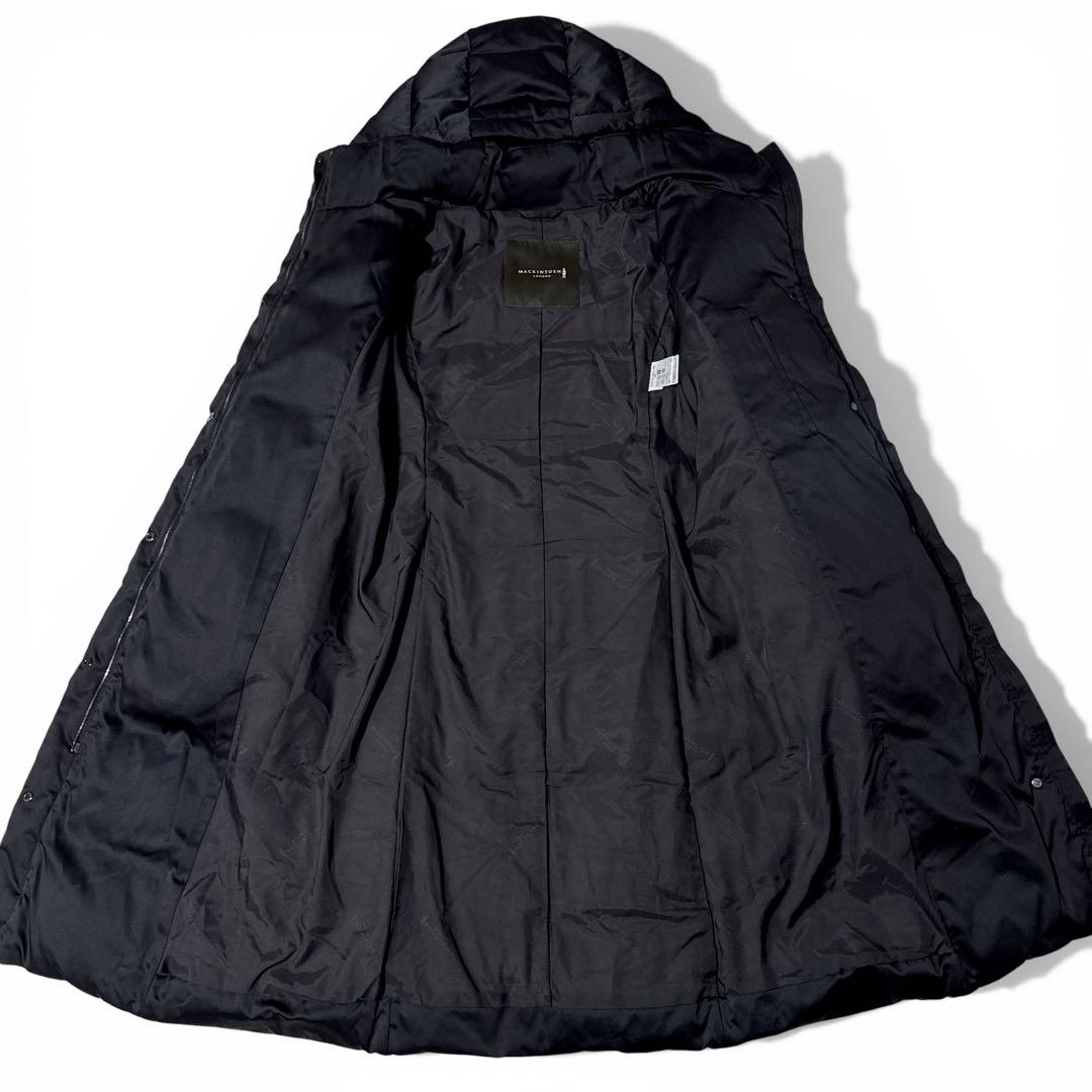極美品✨️￥10万　マッキントッシュロンドン　ポリエステルシルク ダウンコート　黒