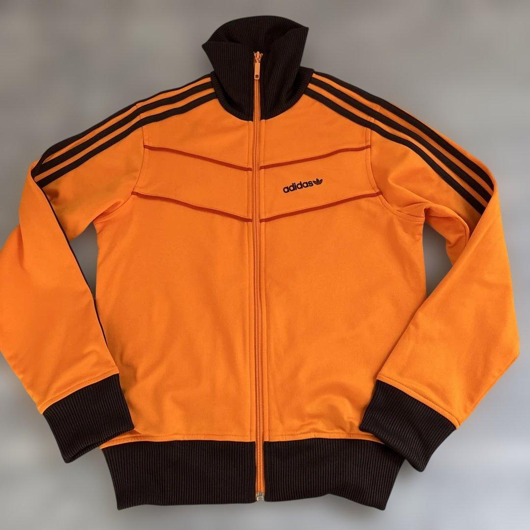 【小松菜奈着用カラー】アディダス　トラックジャケット　オレンジ　レディースL