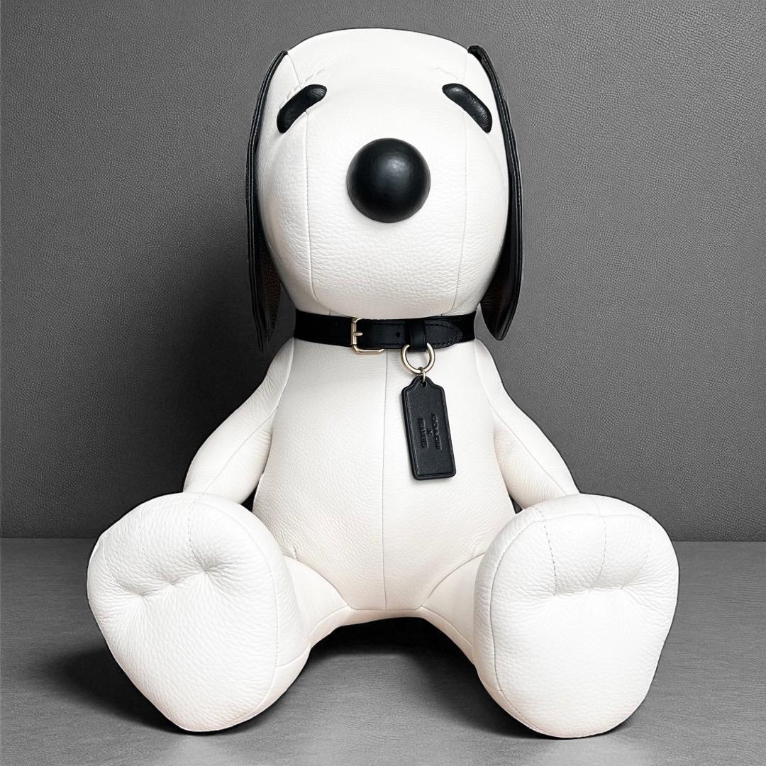 現行モデル 展示品 コーチ ピーナッツ スヌーピー ぬいぐるみ レザー