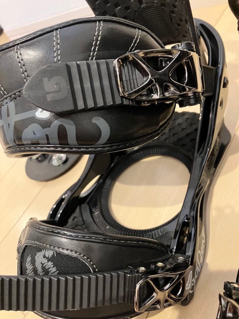Burton スノーボード ビンディング 3D プレート付き　バートン　黒