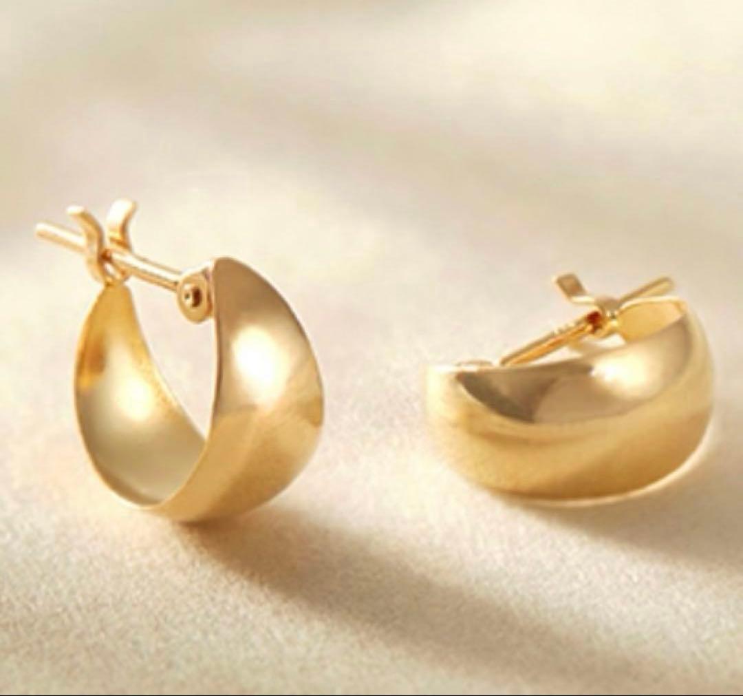 【現行品】 ジュエリー ツツミ TSUTSUMI 18K 18金 フープピアス