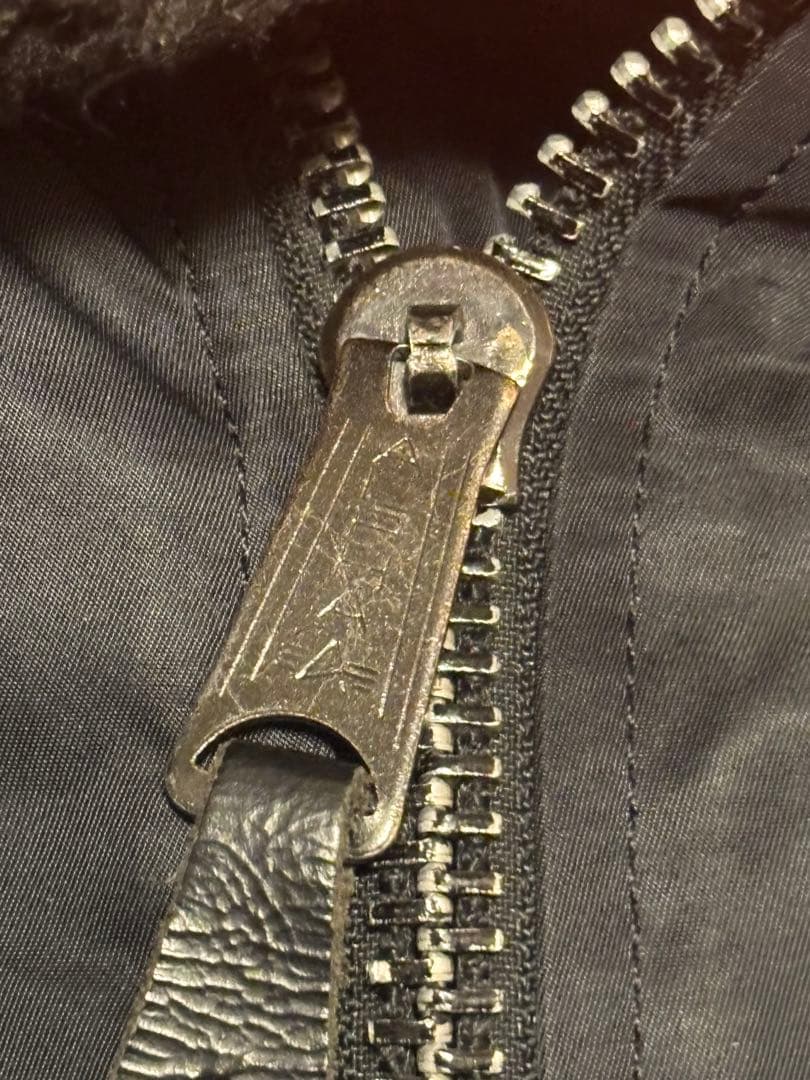 希少 Alpha アルファ ma1 × n2b ファーフード ブラック 黒 L