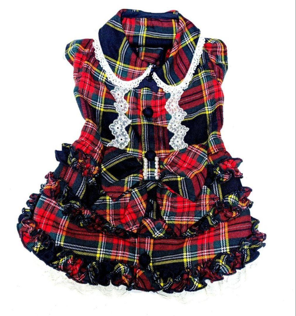 新品未使用　Bul bu-bu　ブルブブ　タータンチェック　ワンピース