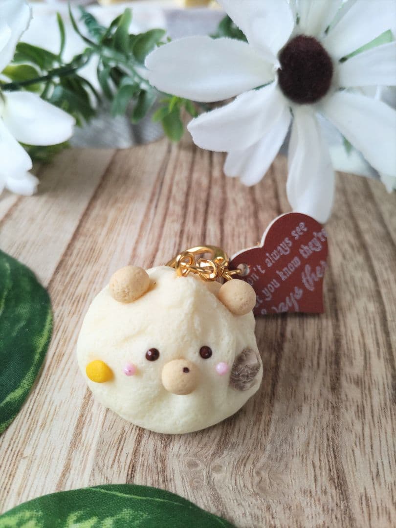 ♡くままん♡　チャーム　フェイクフード　樹脂粘土　キーホルダー