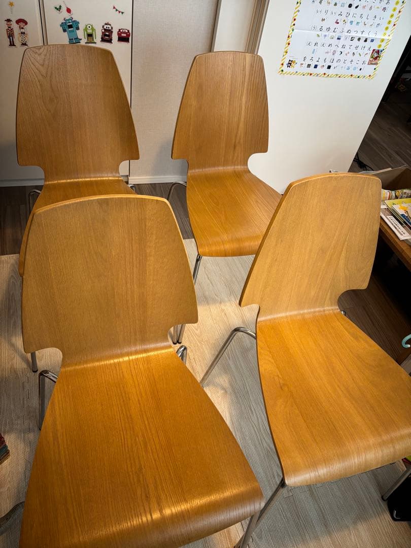 イケア　IKEA VILMAR 4脚セット