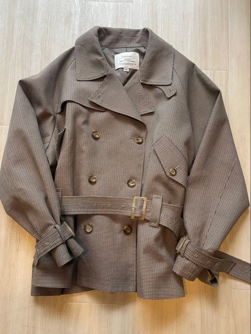 【amerivintage］DADDY MIDI TRENCH COAT S