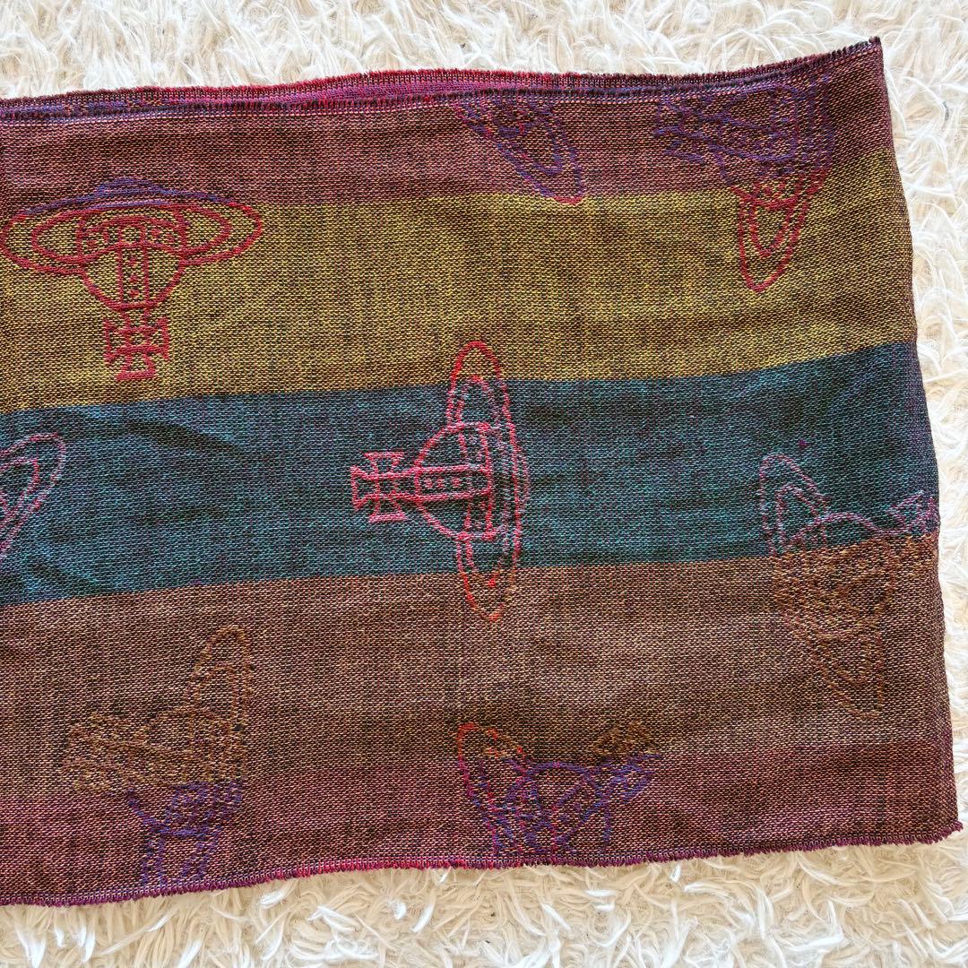 Vivienne Westwood ストール ジャガード オーブ マルチカラー