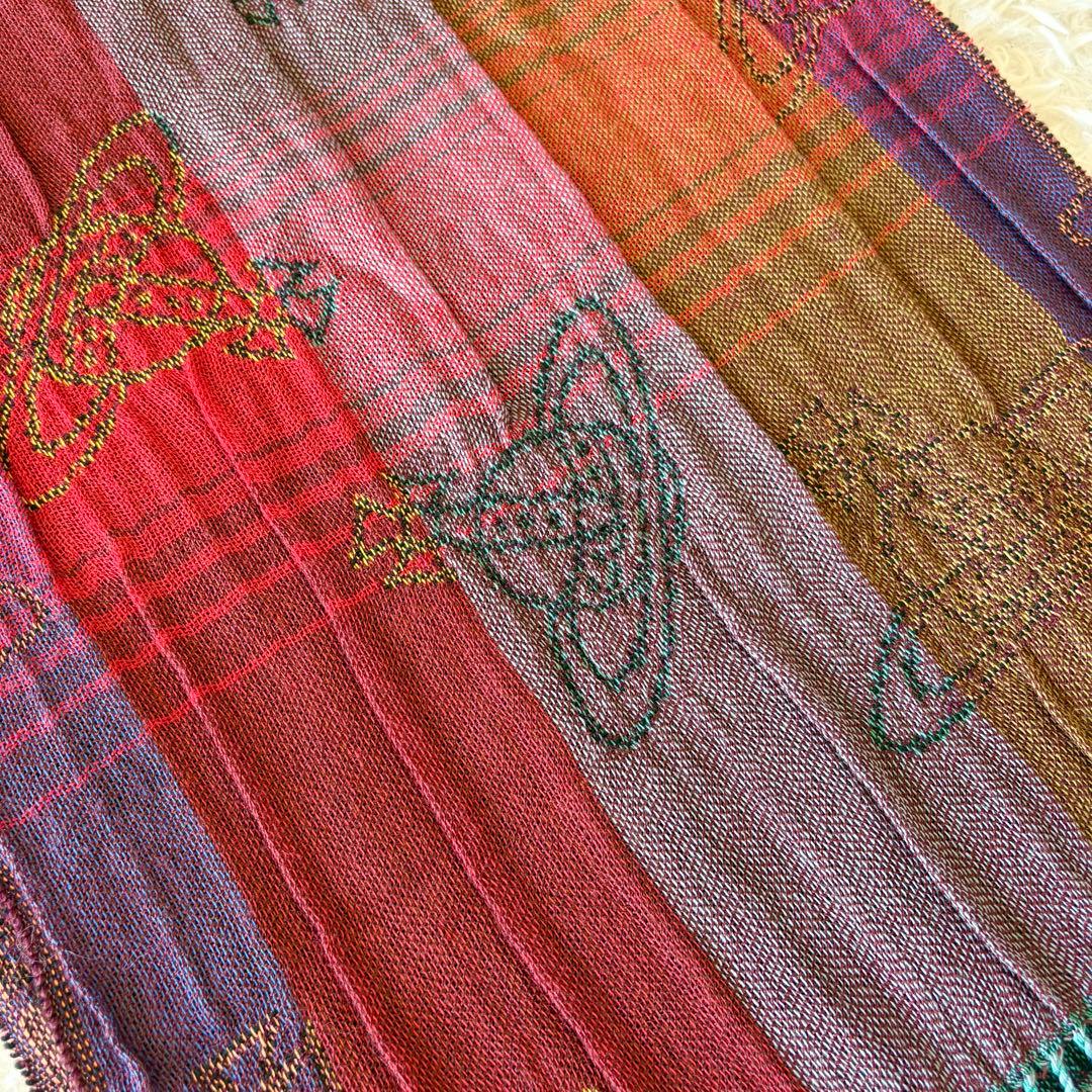 Vivienne Westwood ストール ジャガード オーブ マルチカラー