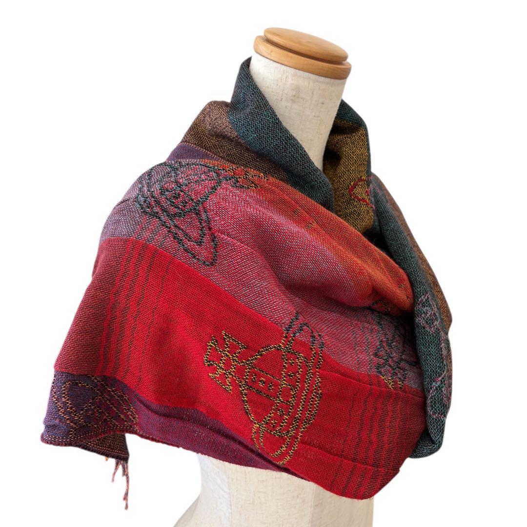 Vivienne Westwood ストール ジャガード オーブ マルチカラー