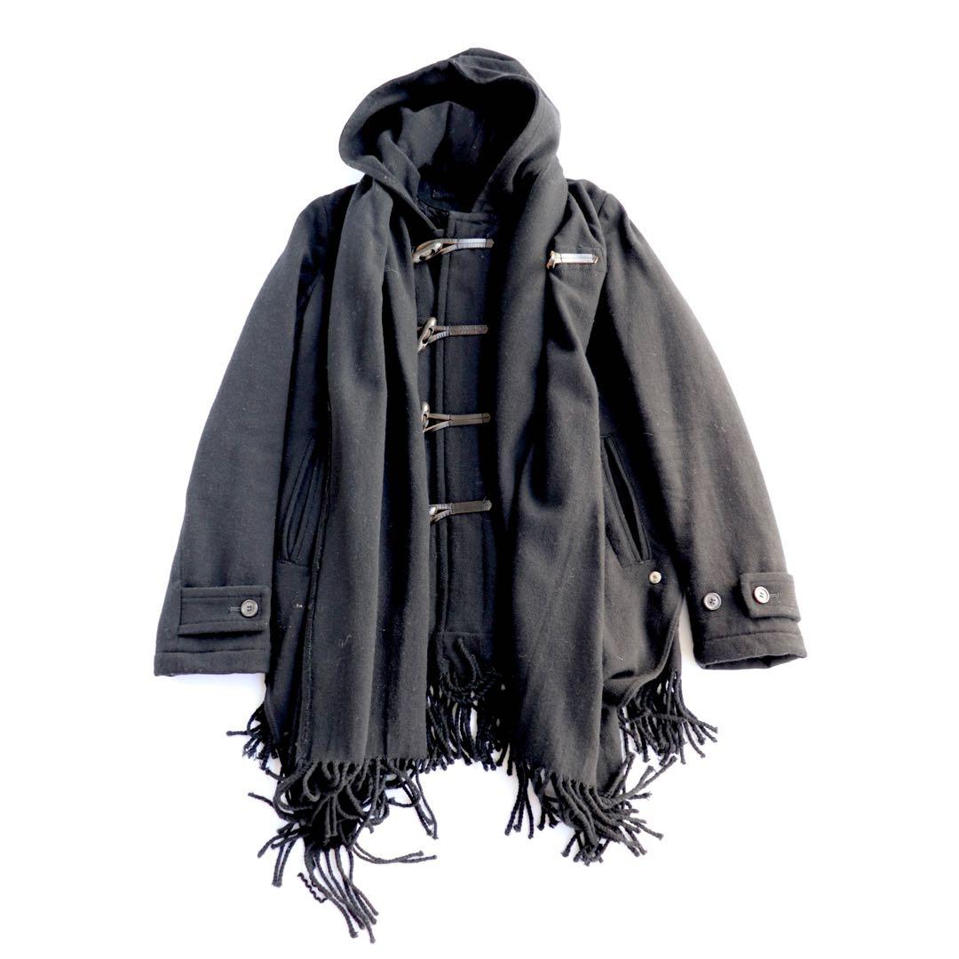 MIHARAYASUHIRO ミハラヤスヒロ ケープ付 ダッフルブルゾン