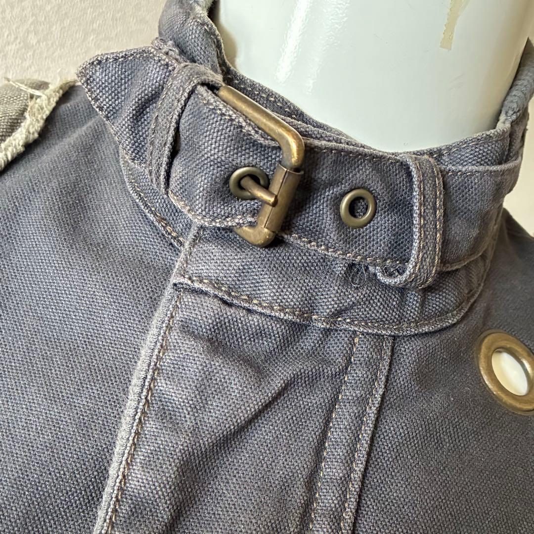 希少LGBミリタリー ジャケット ライダース ルグランブルーL.G.Bレア