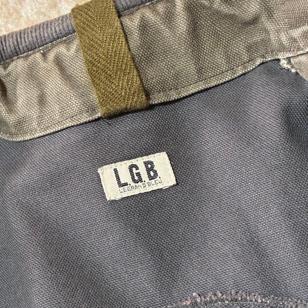 希少LGBミリタリー ジャケット ライダース ルグランブルーL.G.Bレア