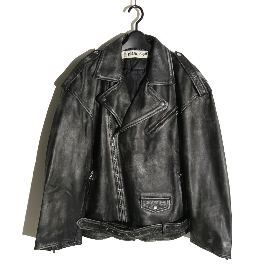25AW PRANK PROJECT レザー ライダース ジャケット ブラック