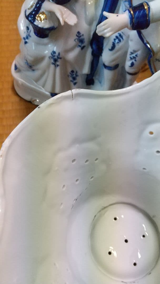 アンティークランプ 貴族 陶器 置物 洋風 インテリア