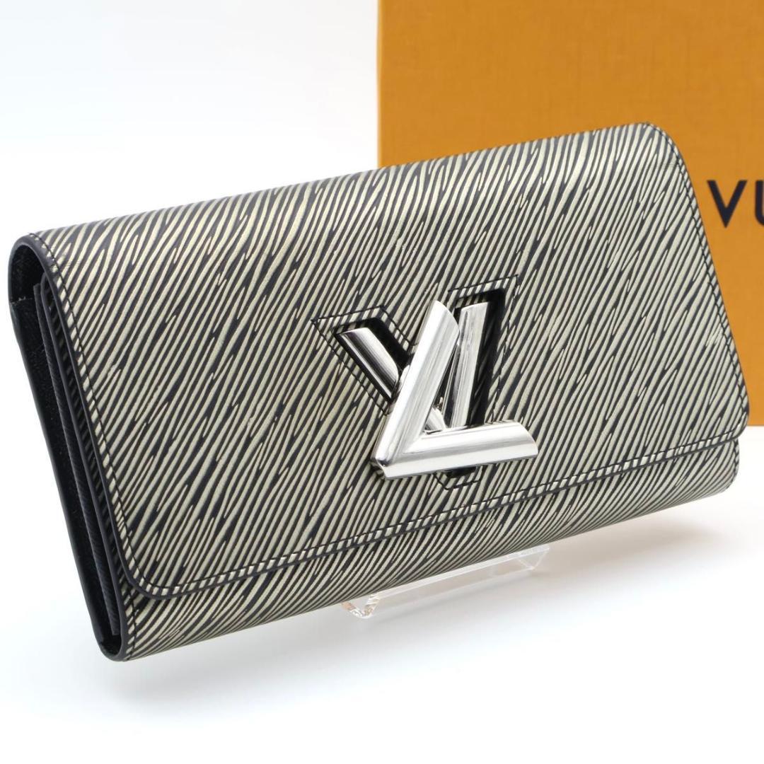 【超極美品】ルイヴィトン　ポルトフォイユツイスト　長財布　プラティーヌ