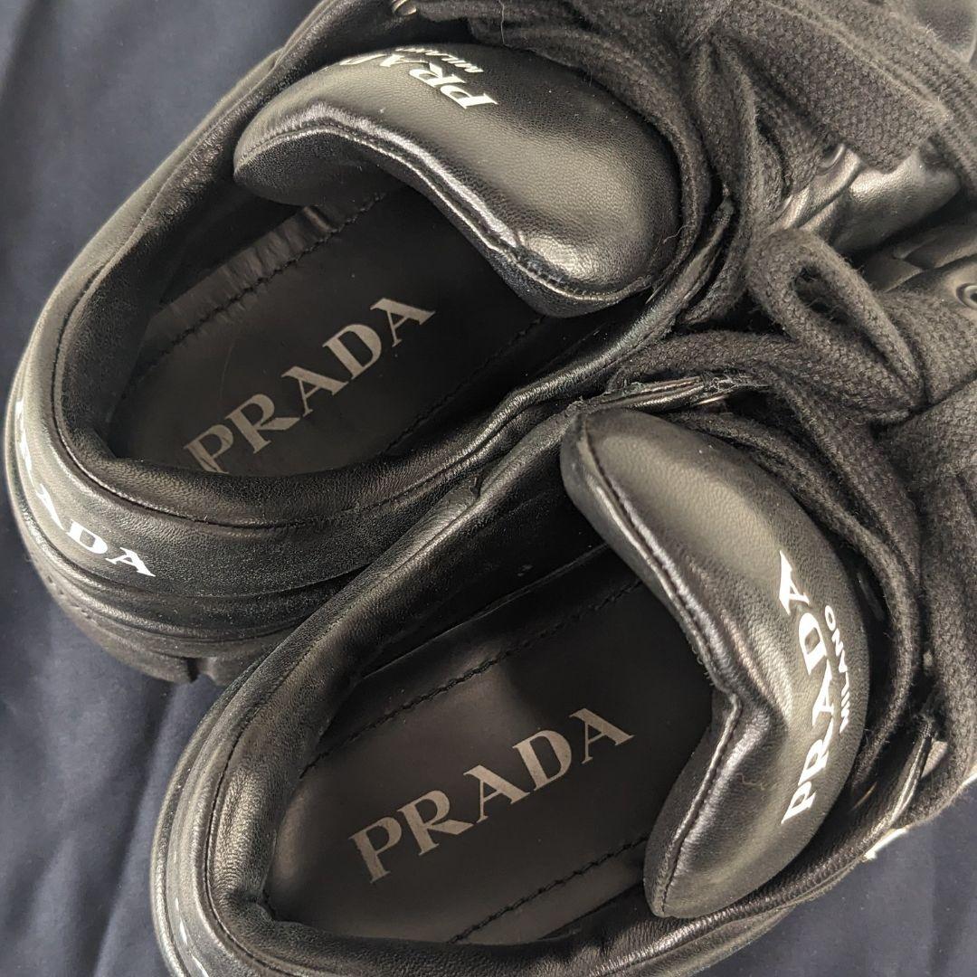 PRADA　プラダ　スニーカー　三角ロゴ　パデッド　ナッパレザー　厚底