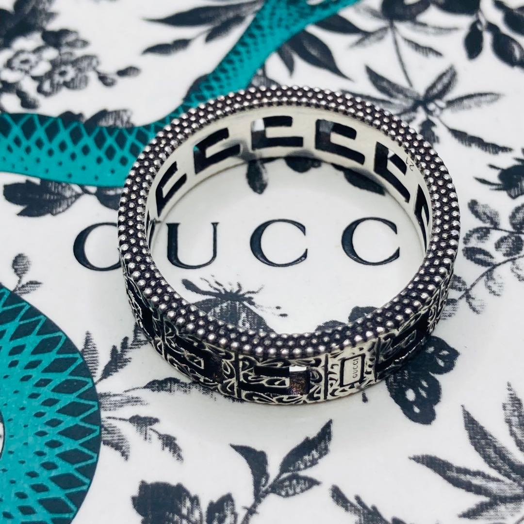 きりとさん！　GUCCI リング ナロー アラベスク G AG925 #21