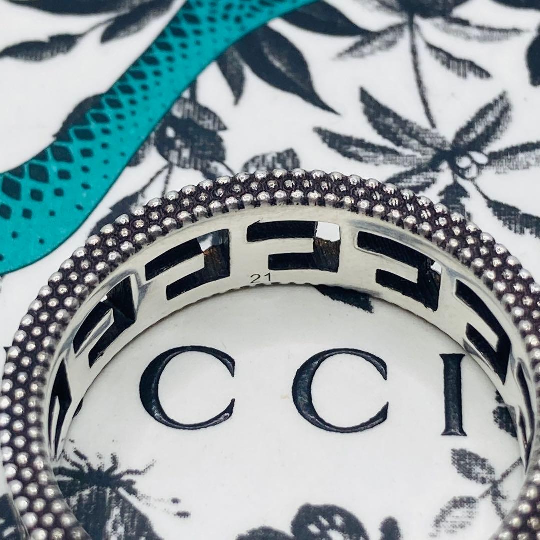 きりとさん！　GUCCI リング ナロー アラベスク G AG925 #21