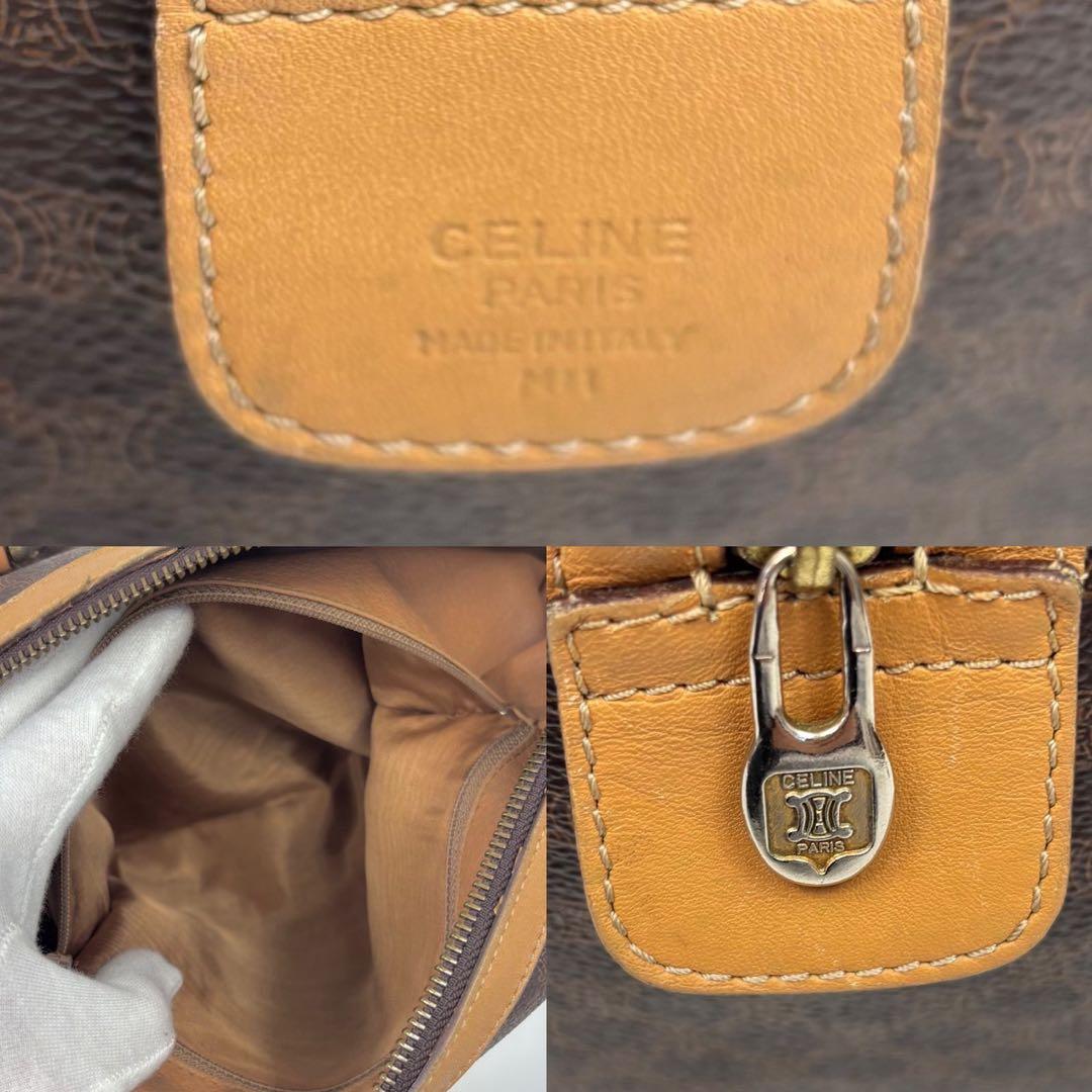 専用CELINE セリーヌ マカダム PVCレザー ボストンバッグ トリオンフ