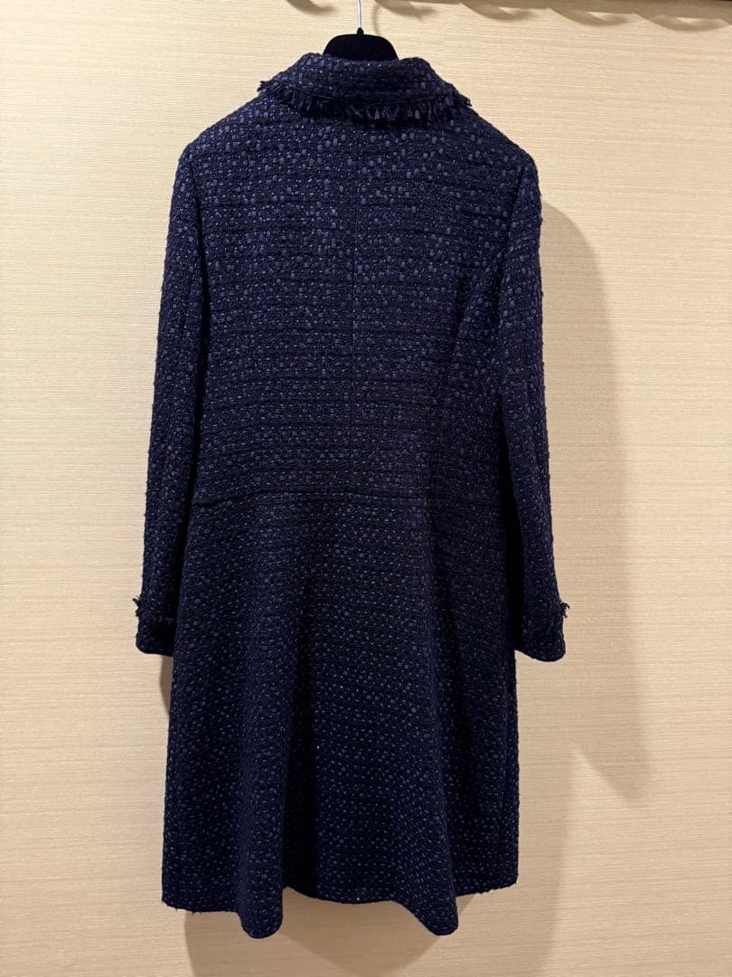 LEONARD ネイビー ロングコート