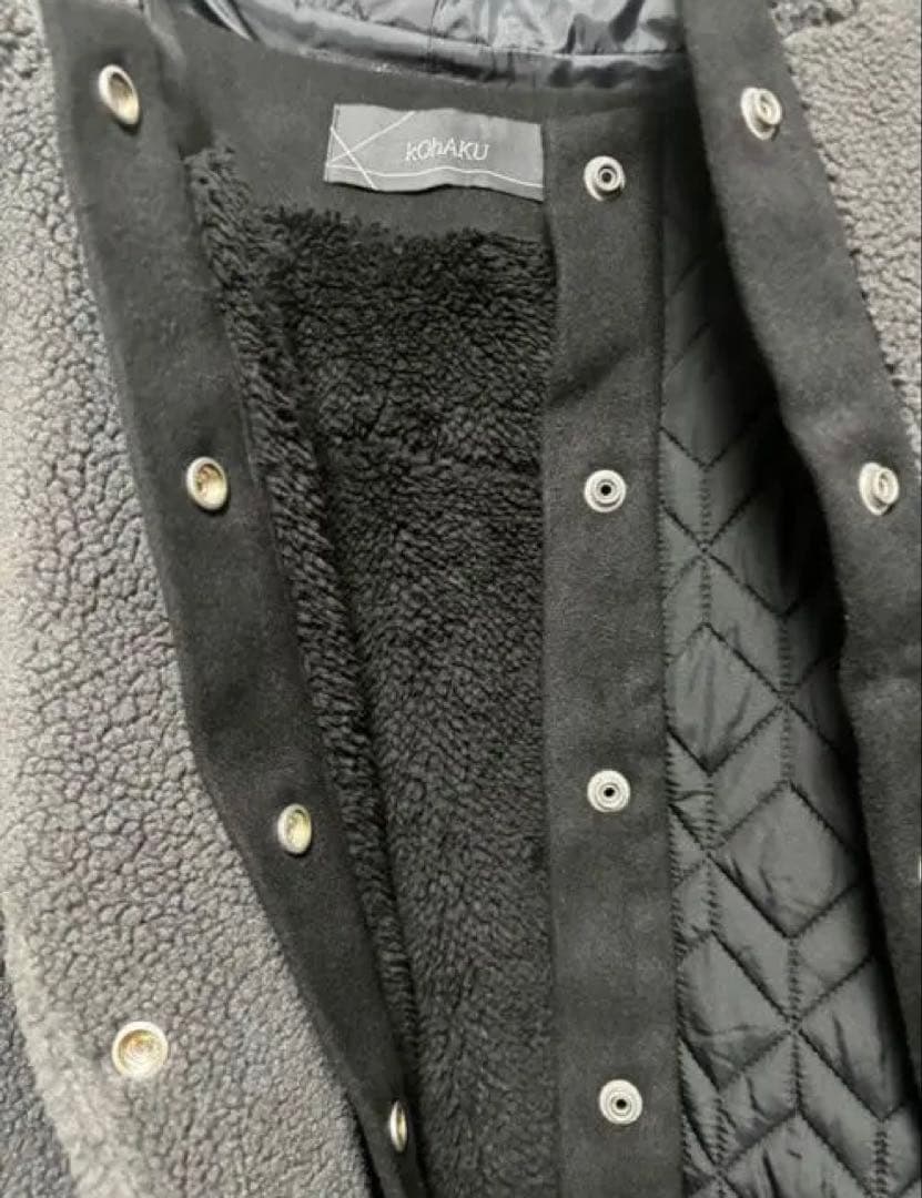 セール❤️【新品】kOhAKUコハク コート&ベスト〈2〉LL3L 可愛い♥︎黒系