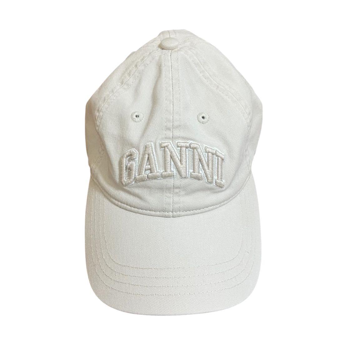 GANNI コットンキャンバスキャップ