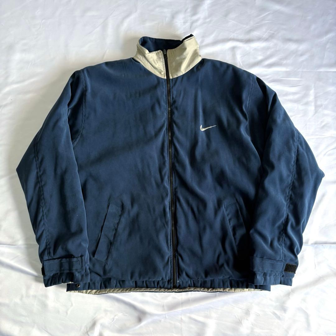NIKE リバーシブルジャケット 90s ベージュ ネイビー