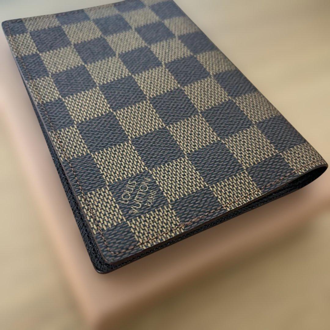 【未使用・正規品】ルイヴィトン ダミエ パスポートカバー 箱あり パスポール