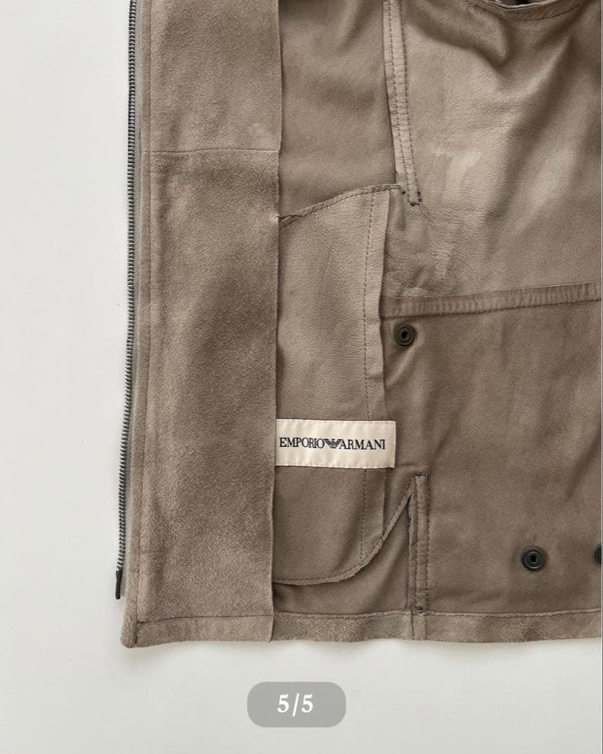 ジャケット・アウター EMPORIO ARMANI SS2004 Suede Biker Jacket