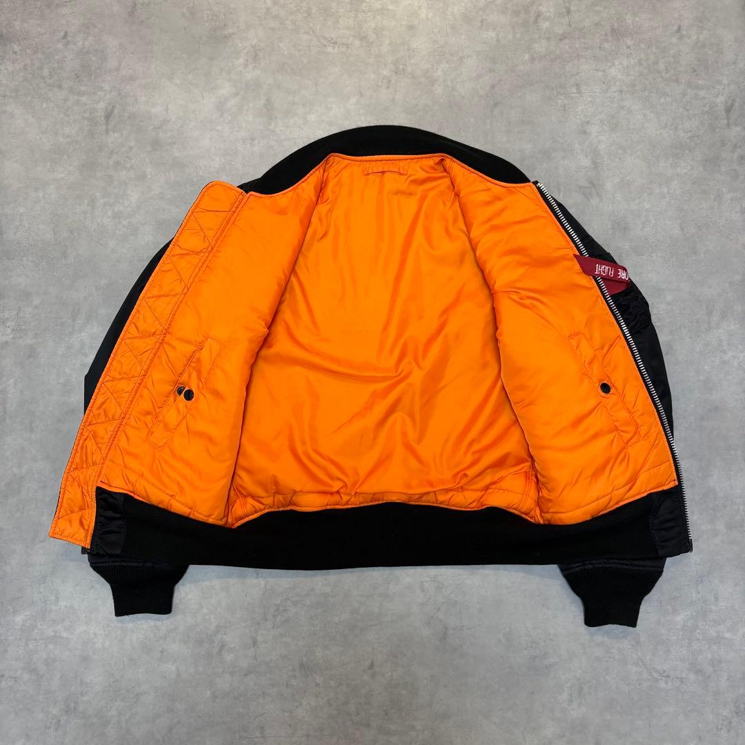 ALPHA INDUSTRIES MA-1 ブラック S フライトジャケット
