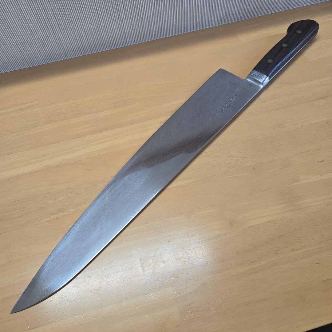 【玉鋼】本源正則　牛刀　約360mm