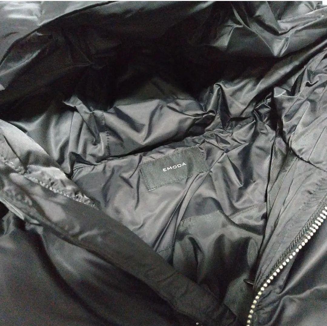 EMODA エモダ ショート ボリュームパフダウン ブラック 黒 F