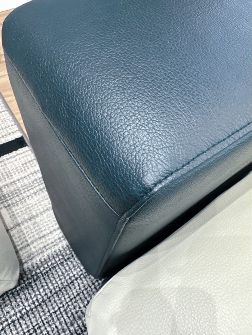 東京インテリア オーダー カウチ ソファー 黒白 シンプル おしゃれ 2人掛け