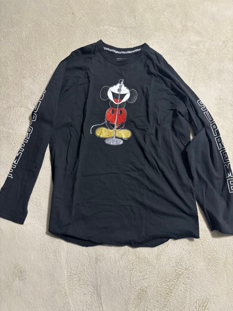 supreme✖️NUMBER (N)INE ミッキーマウスロングスリーブTシャツ