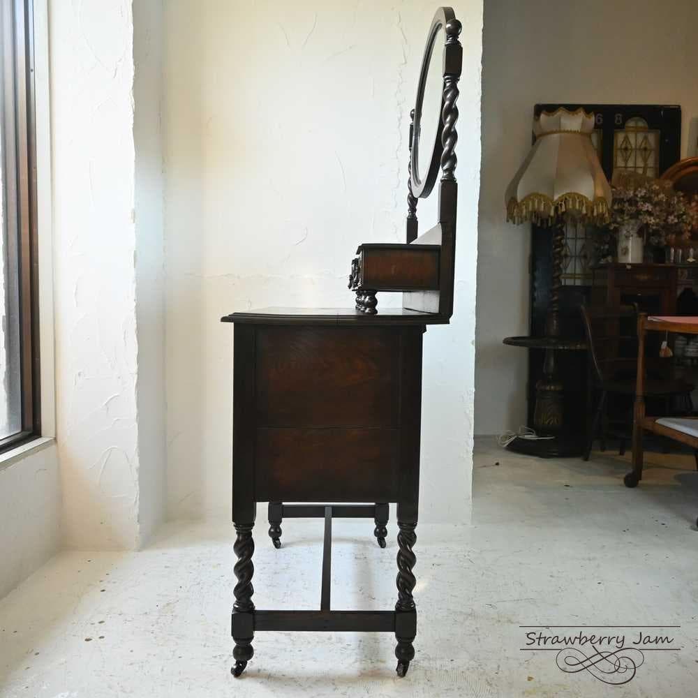 L3612-82 英国アンティーク オーク 化粧台 ドレッサー イギリス