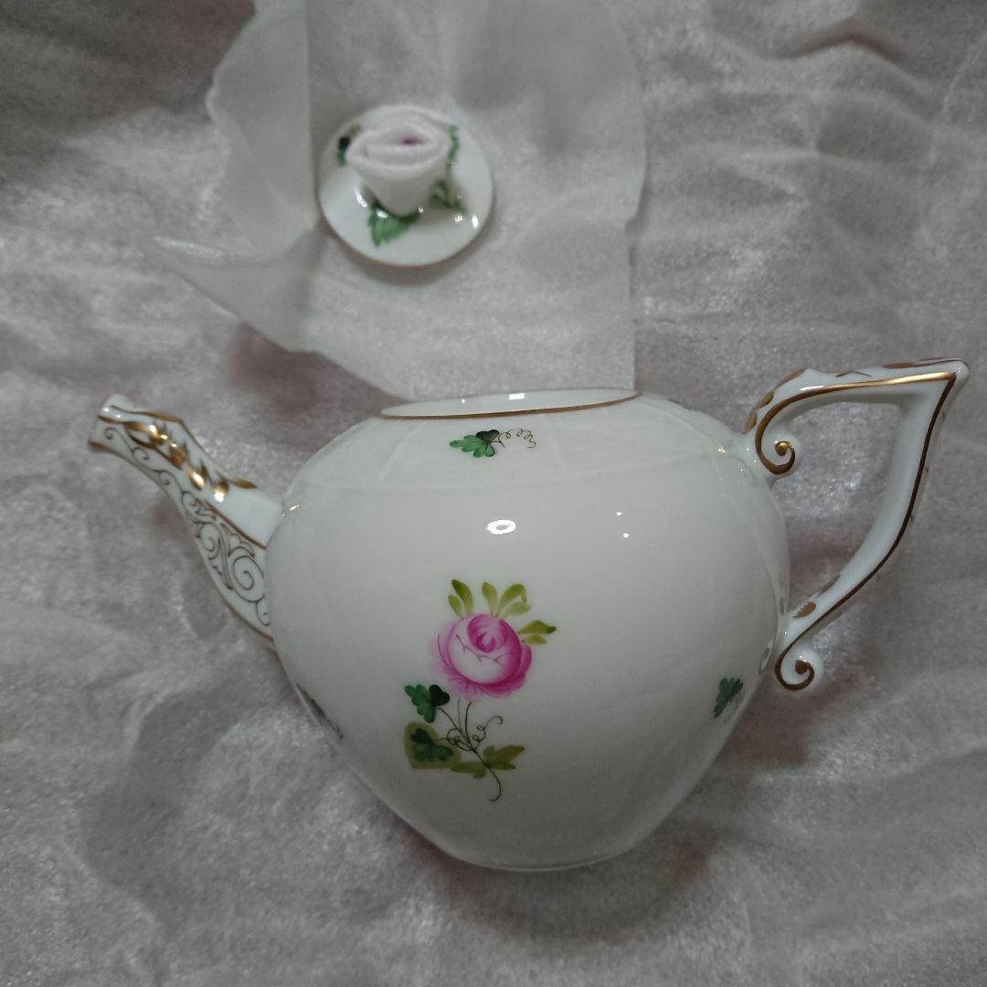 ウィーンの薔薇シンプル オリエンタルカップ&ソーサー ミニティーポット ヘレンド